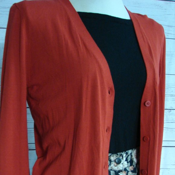 Black Knit Pull Over L/S Top with Rhinestones sleeve sleek light weight Medium - Picture 15 of 16